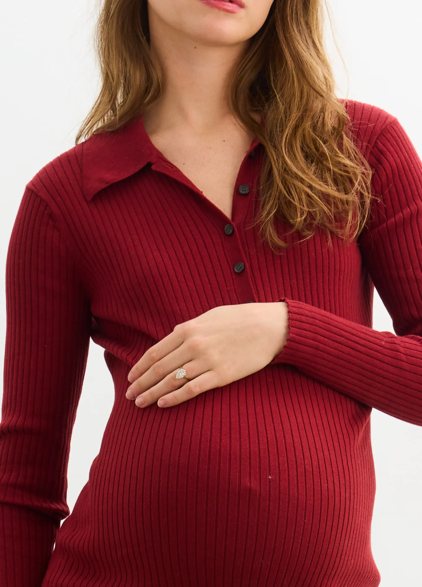 The Averie Polo Rib Sweater Dress - Image 5