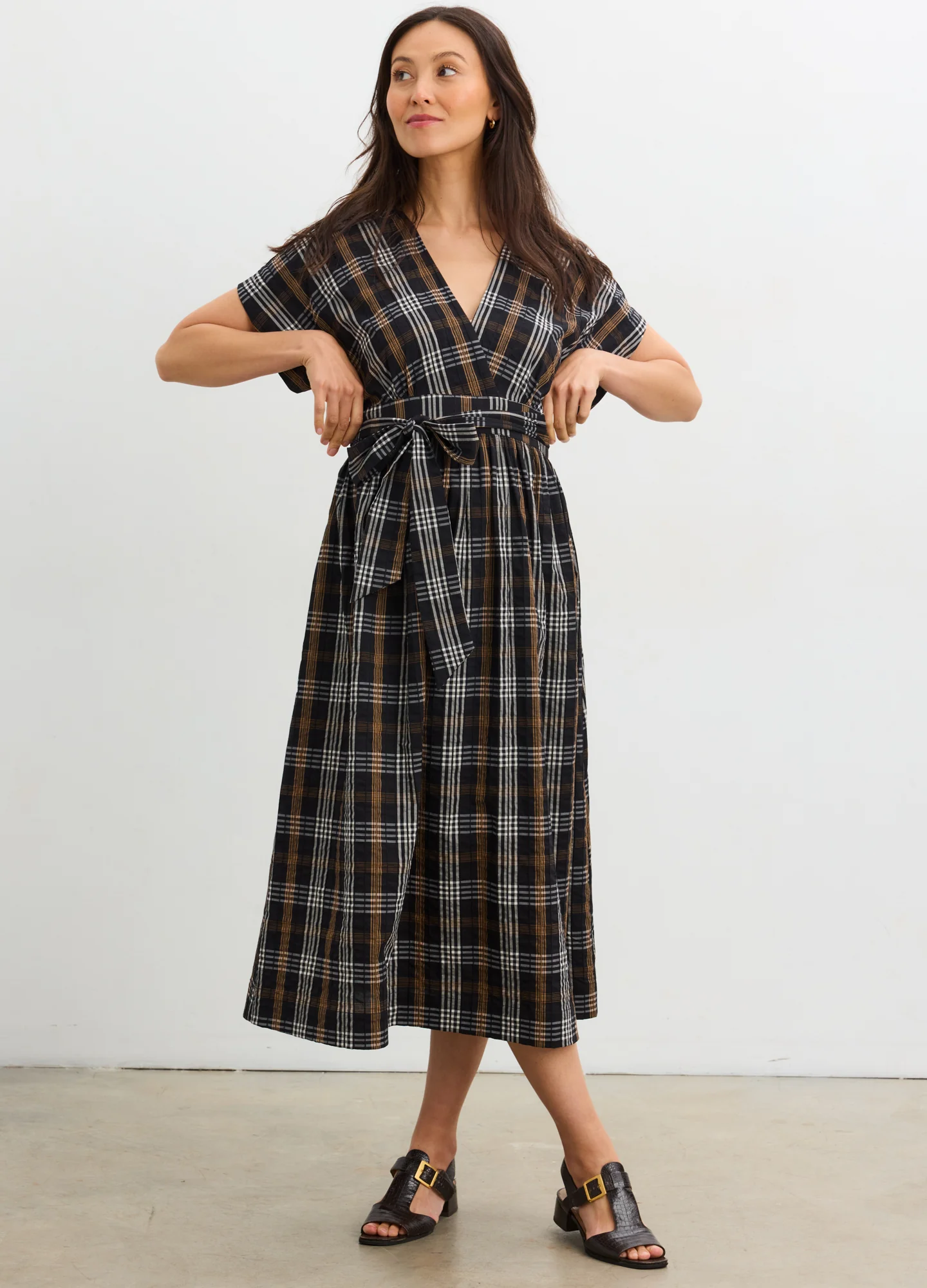The Autumn Plaid Carolina Dress - Image 3