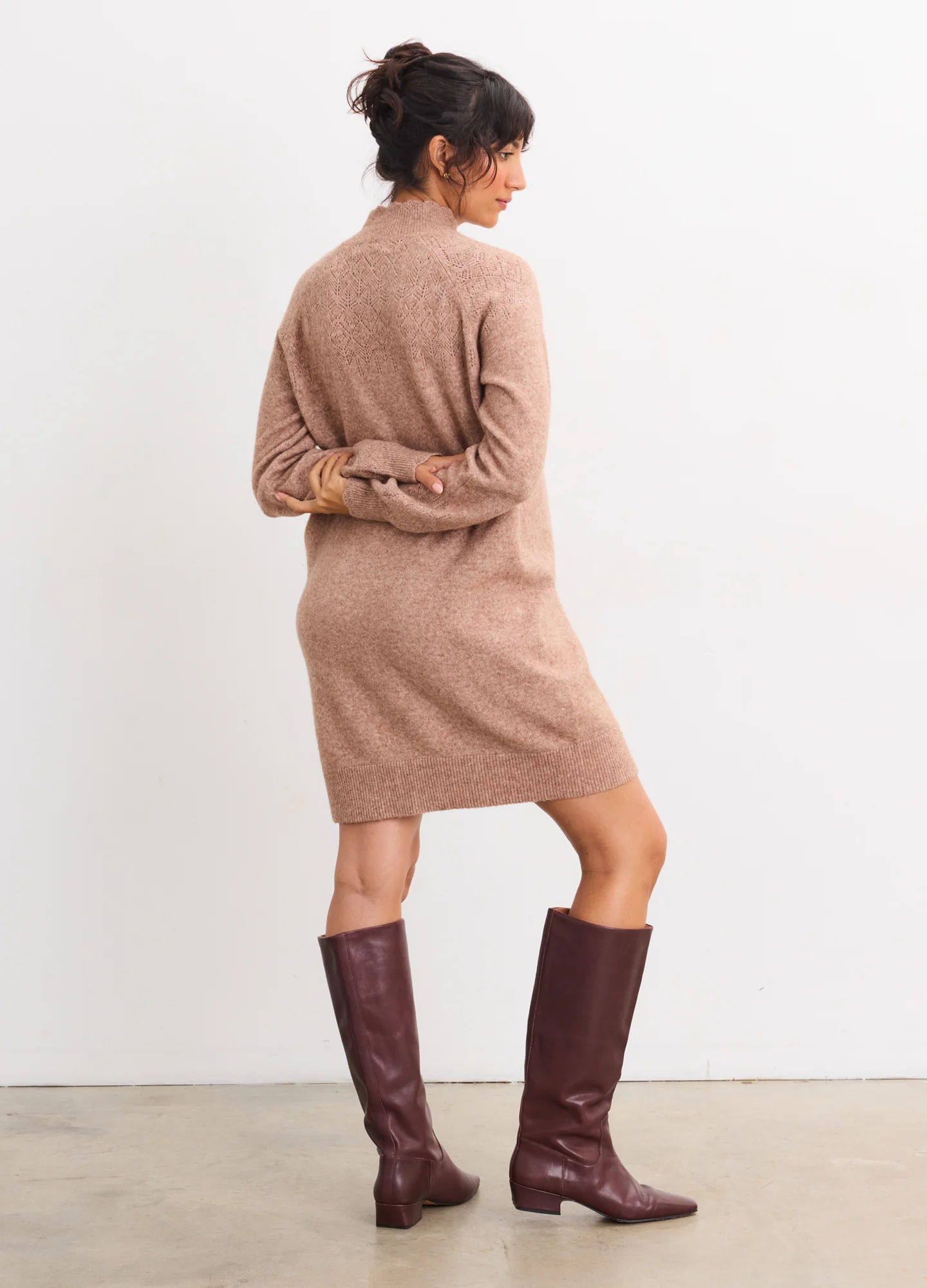 The Cozy Pointelle Poise Mini Dress - Image 4