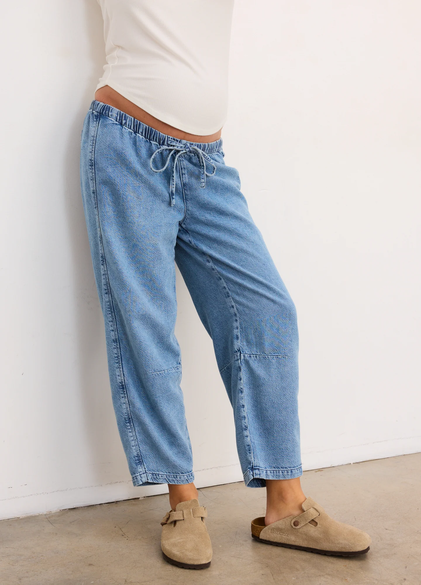 The Drapey Denim Barrel Pant - Image 3