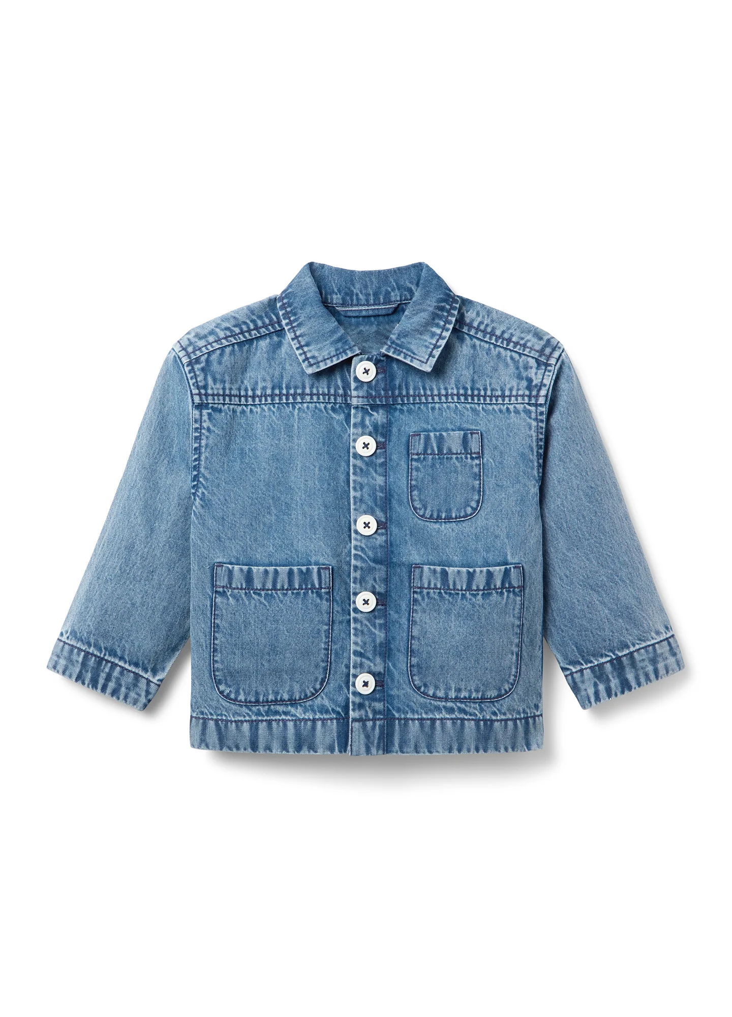 The Drapey Denim Chore Jacket