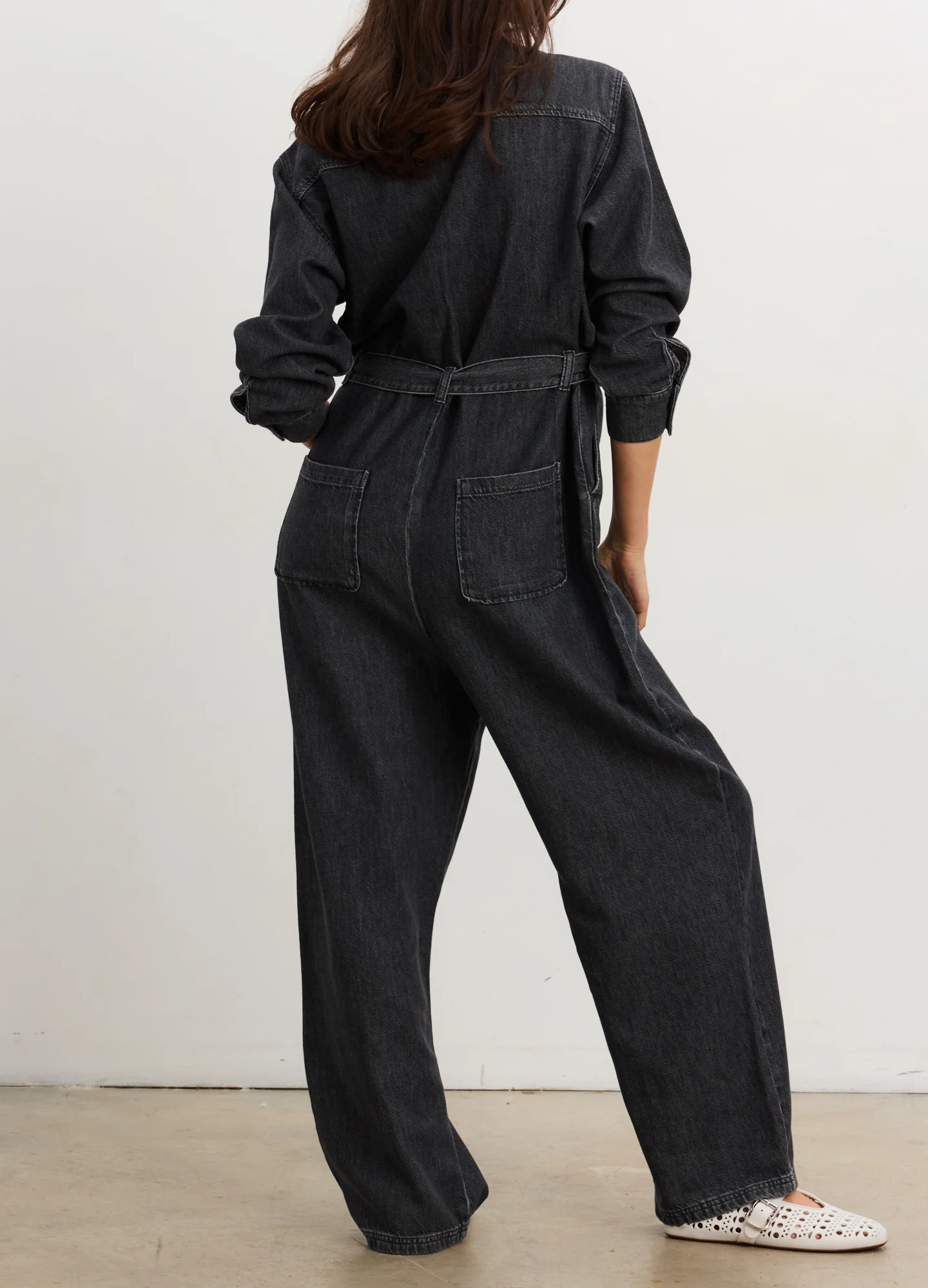 The Drapey Denim Jumpsuit - Image 4