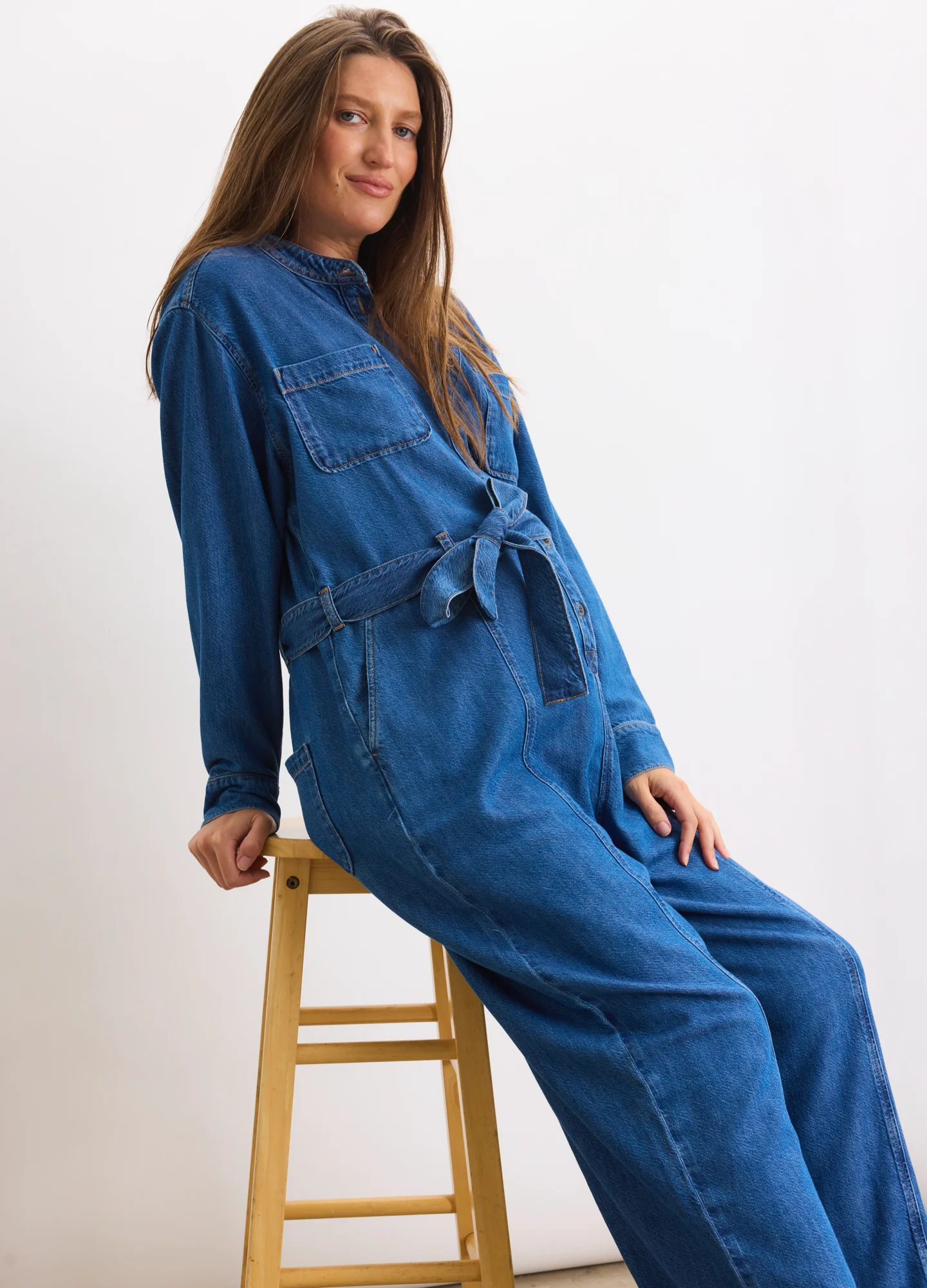 The Drapey Denim Jumpsuit - Image 5