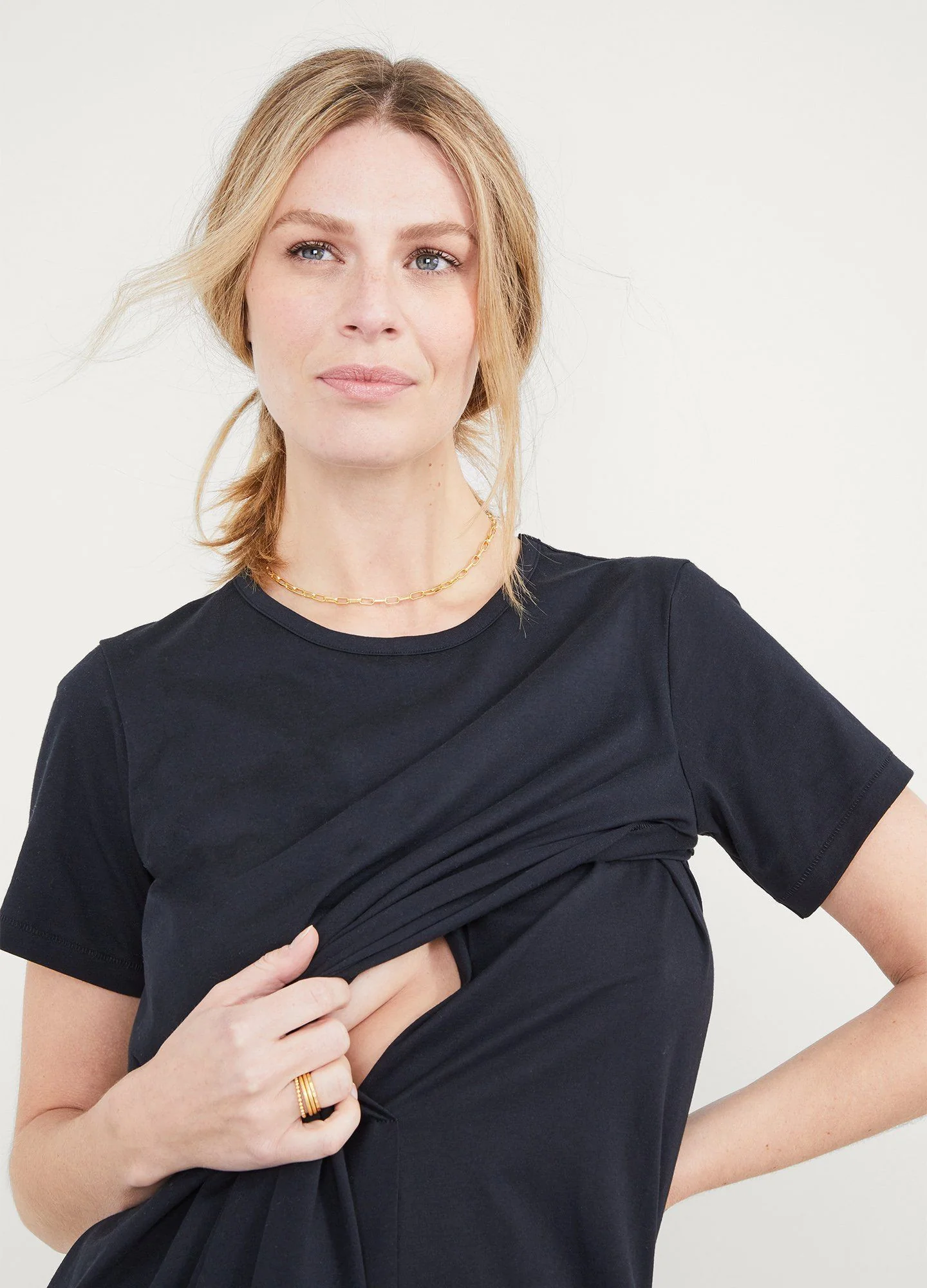 The Easy Going Nursing Tee Dress - Image 2