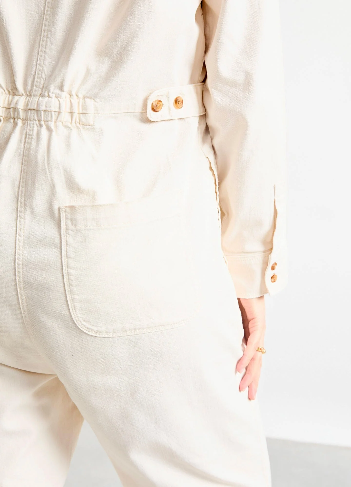 The Everyday Nursing Denim Jumpsuit - Image 4