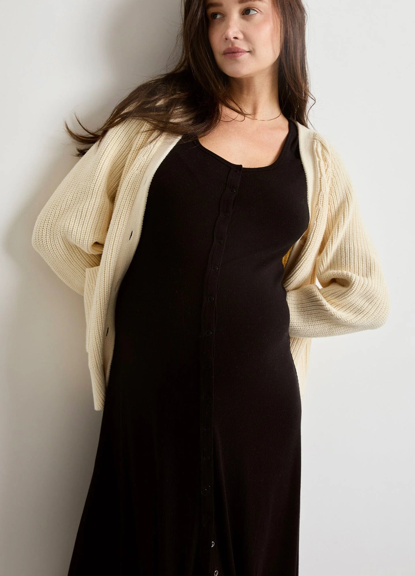 The Softest Rib Nursing Midi Dress - Image 4