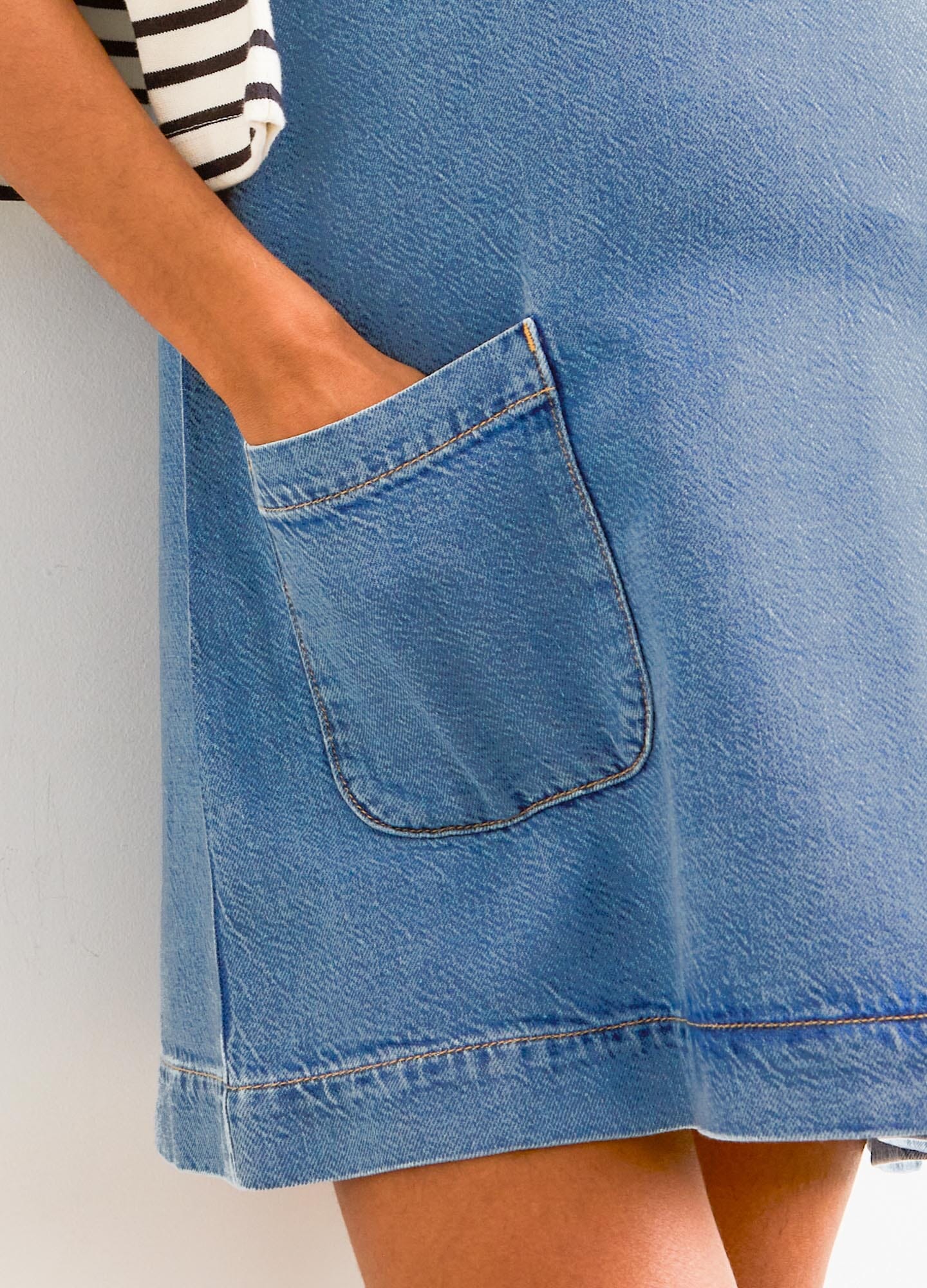 The Kiley Denim Mini Dress - Image 3