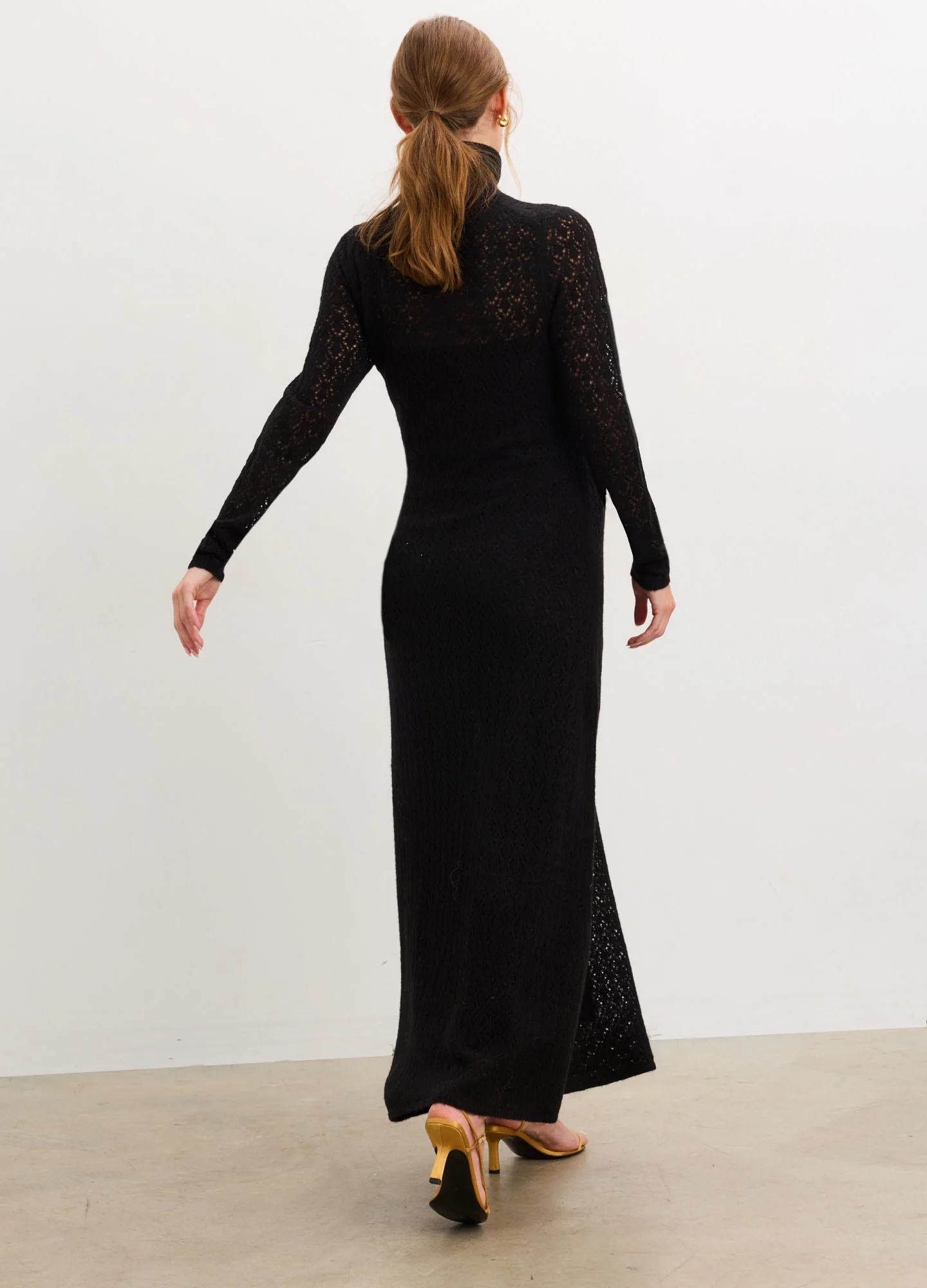 The Luella Knit Pointelle Dress - Image 5