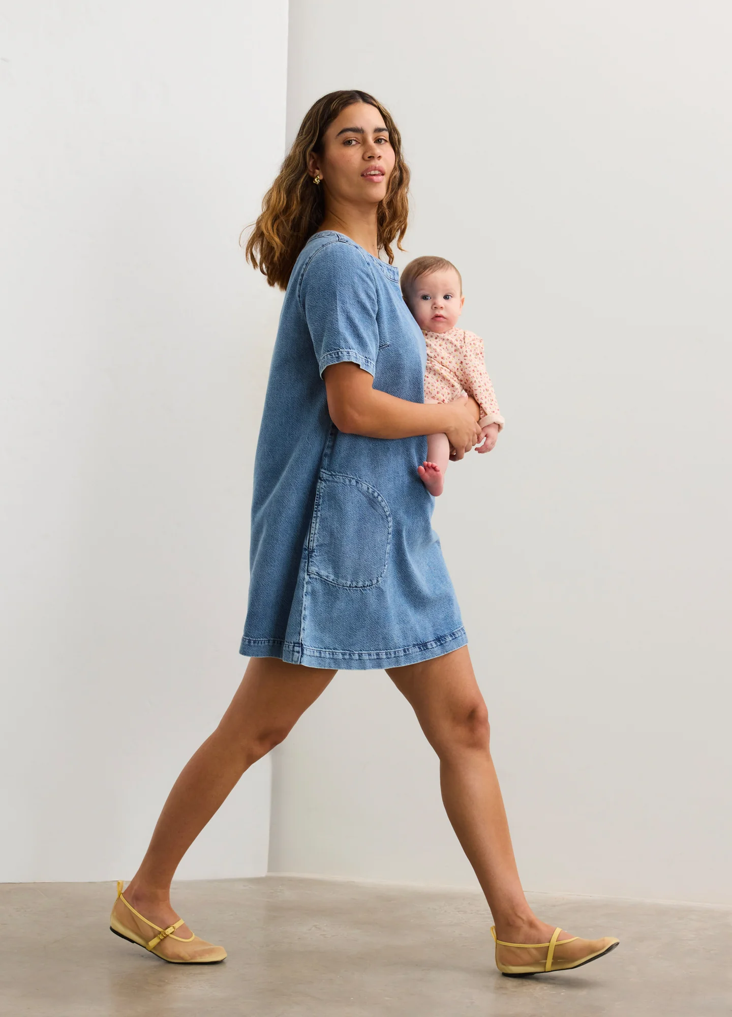 The Mama Denim Dress - Image 4