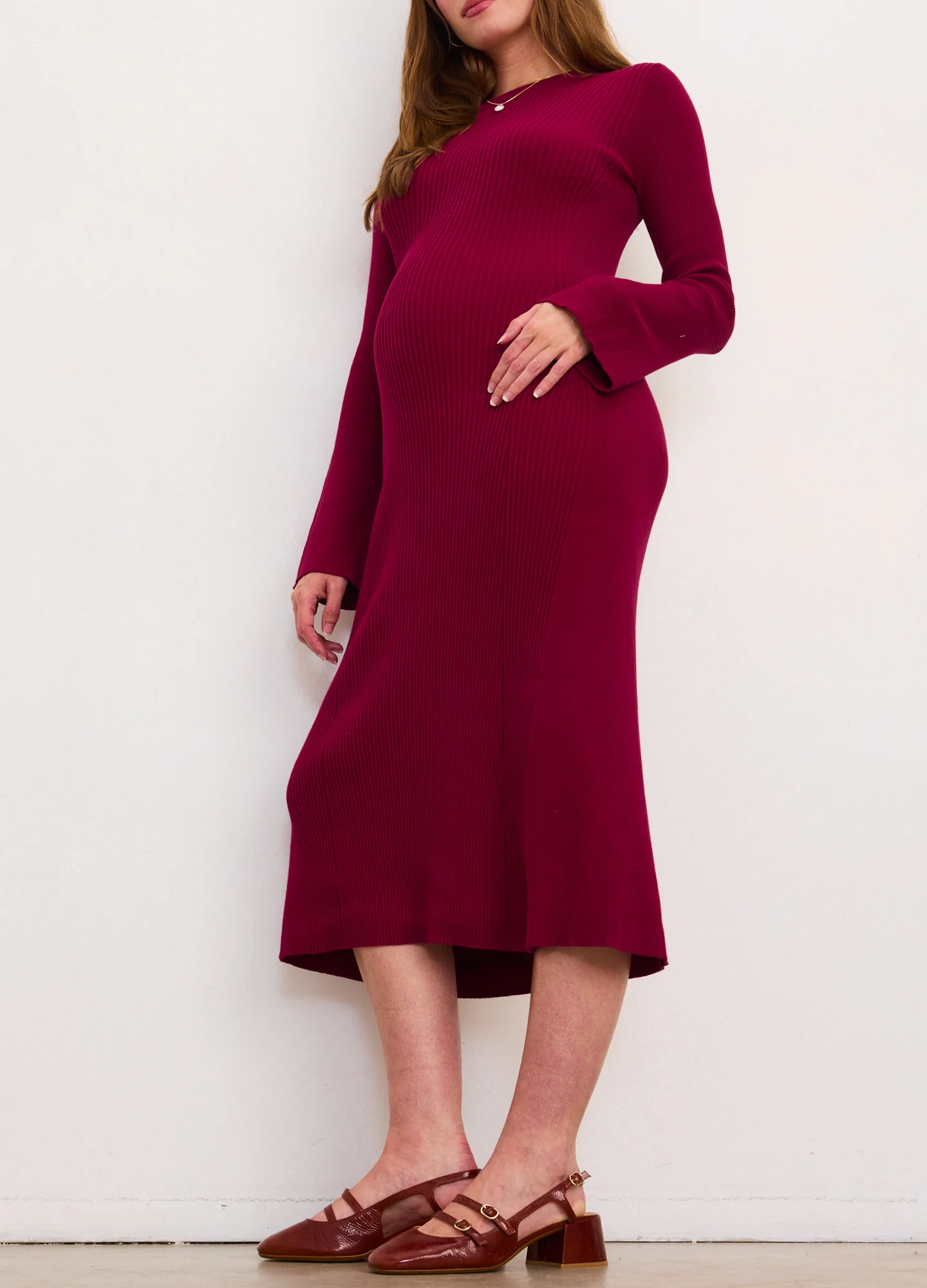 The Odette Ribbed Midi Dress - Image 3