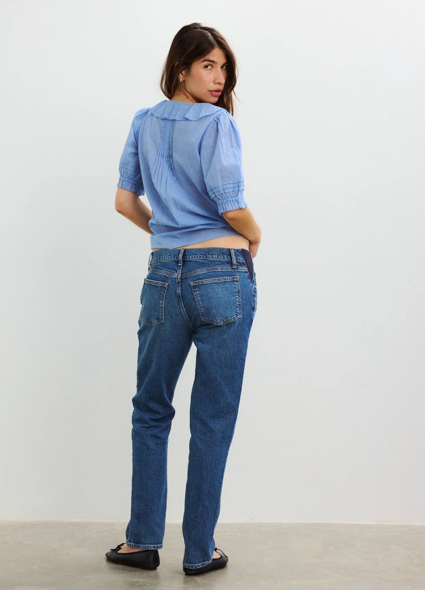 The Plaid Lou Lou Nursing Blouse - Image 5