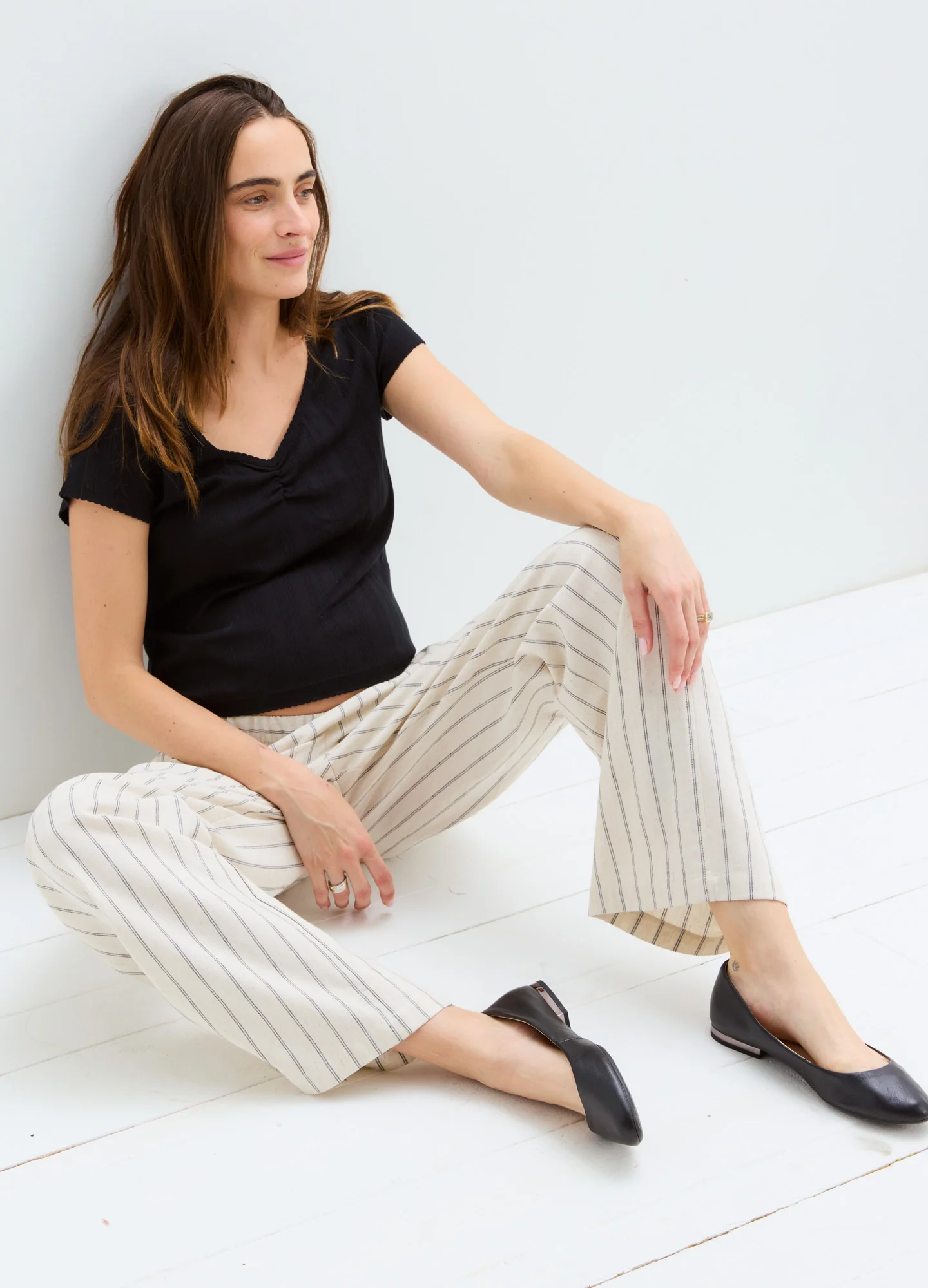 The Pointelle Sweetheart Tee