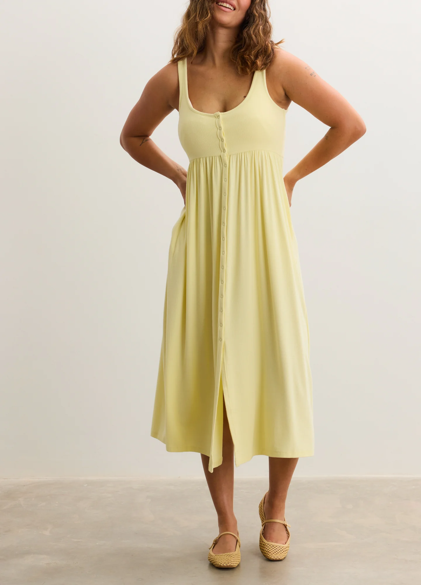 The Softest Rib Nursing Tank Dress - Image 4