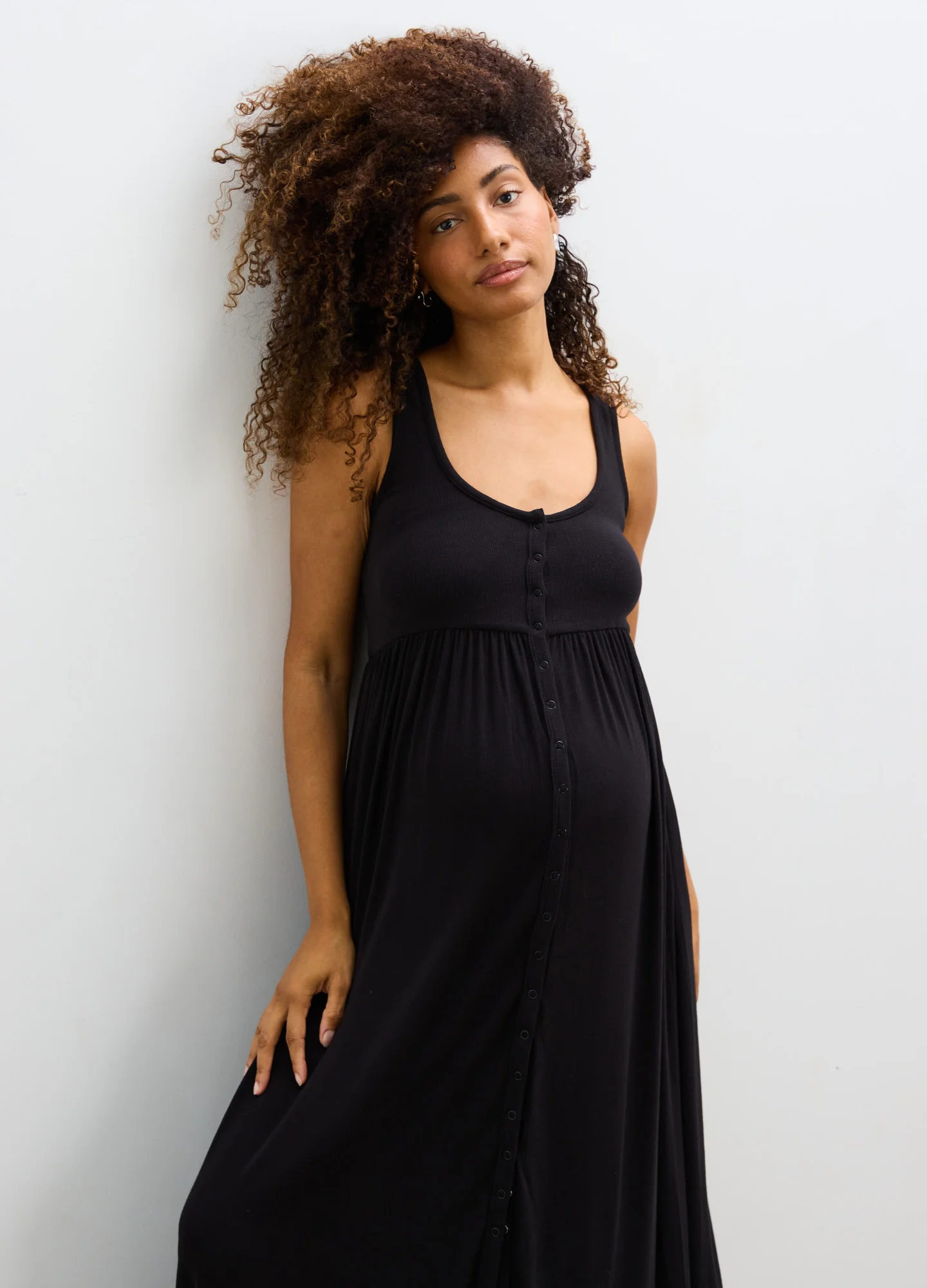 The Softest Rib Nursing Tank Dress - Image 3