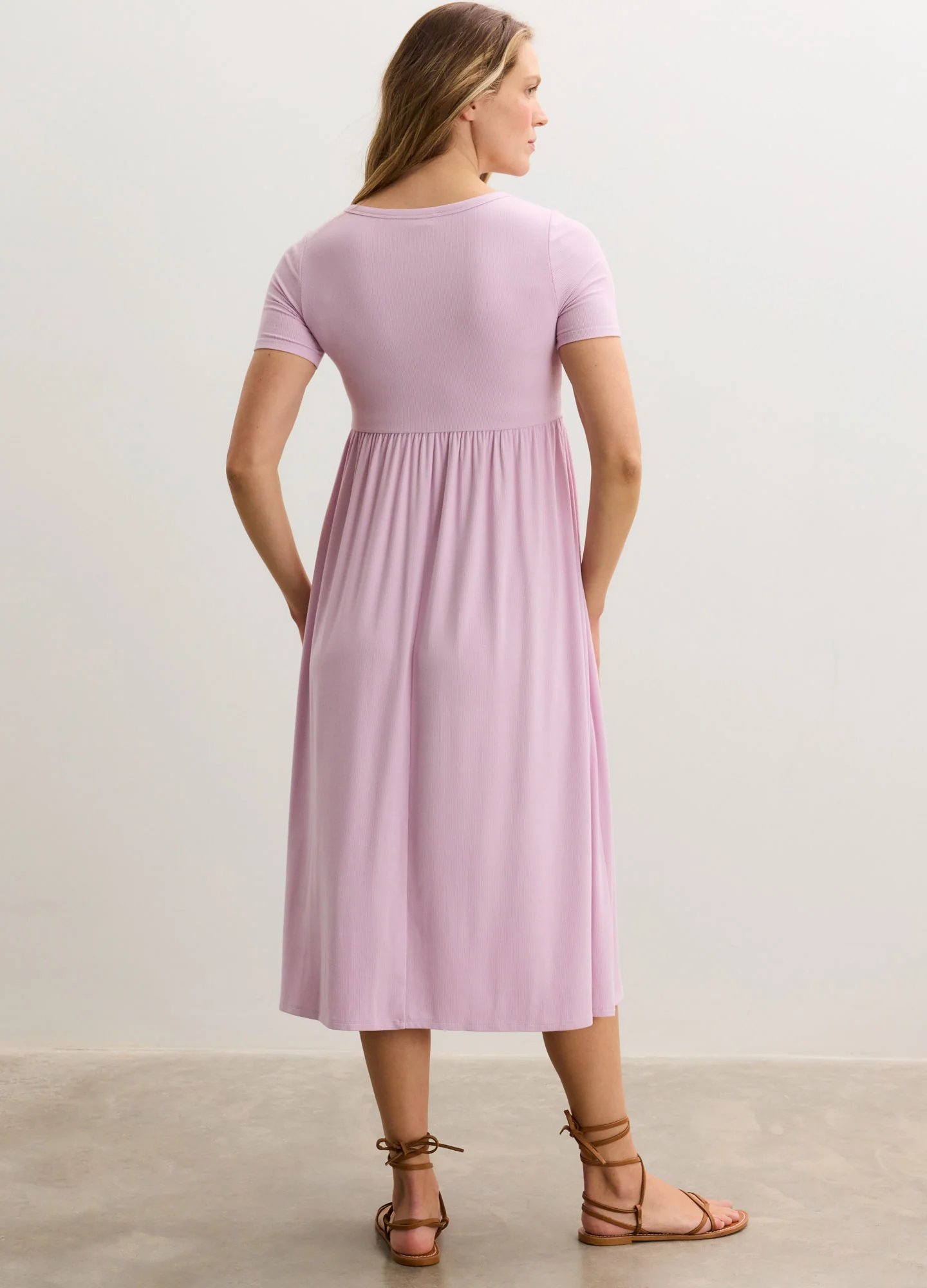 The Softest Rib Side Seam Nursing Maxi Dress - Image 4