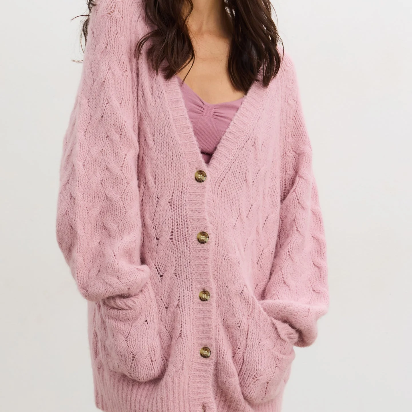 The Sophie Alpaca Cable Cardigan - Image 3