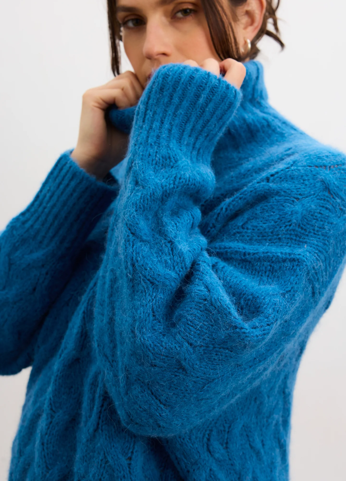 The Sophie Alpaca Cable Turtleneck - Image 2