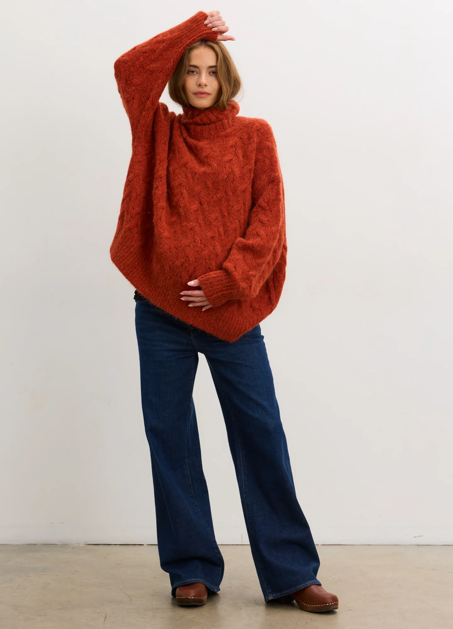 The Sophie Alpaca Cable Turtleneck - Image 2