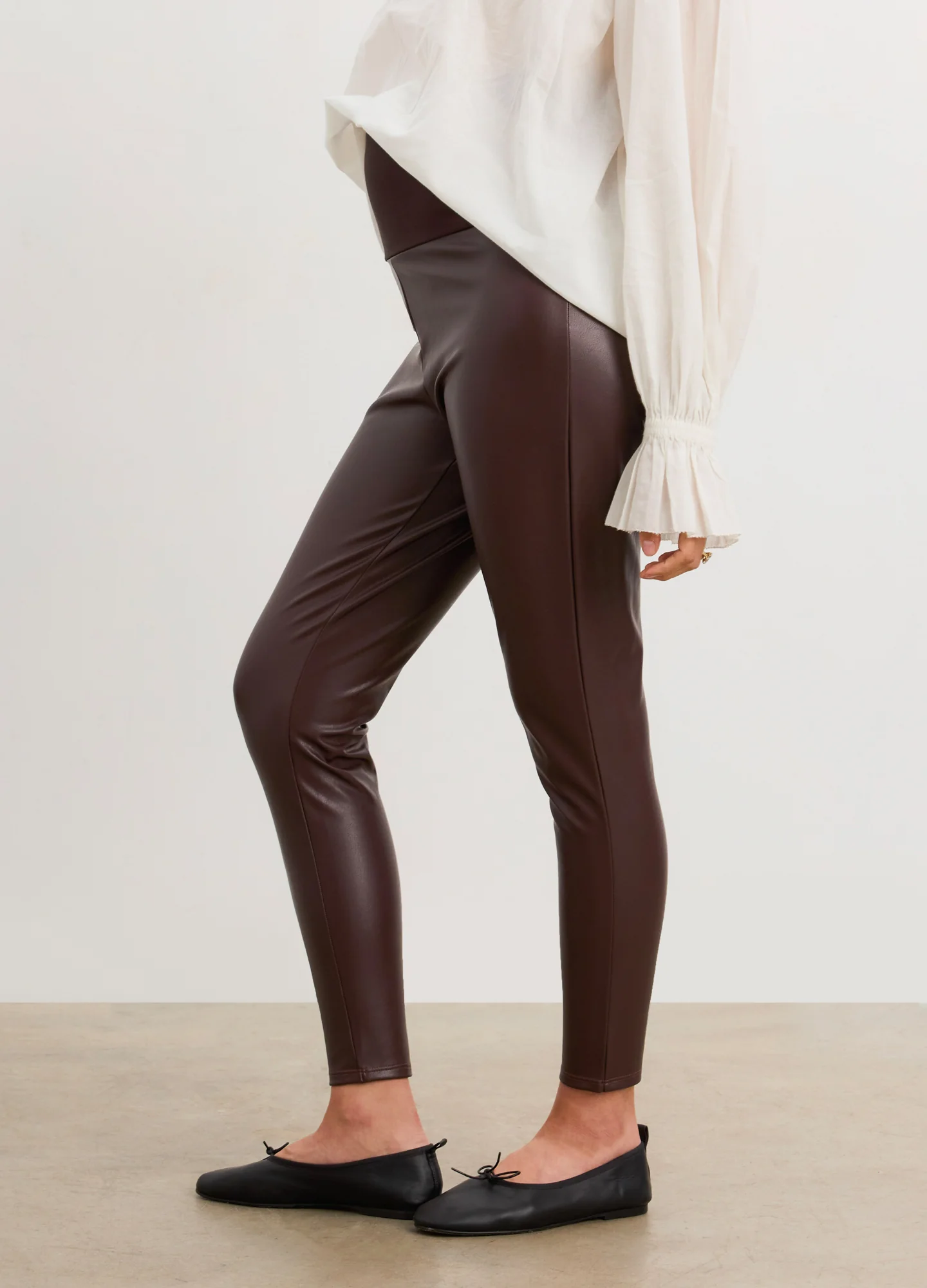 The Vegan Stretch Leather Legging - Image 5