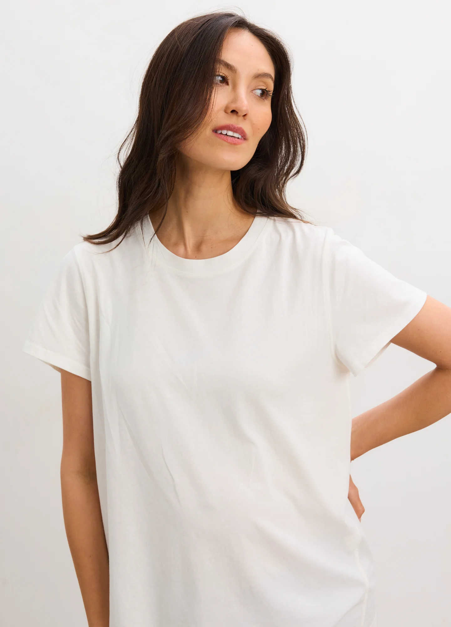 The Washed Cotton Short Sleeve Crew Tshirt