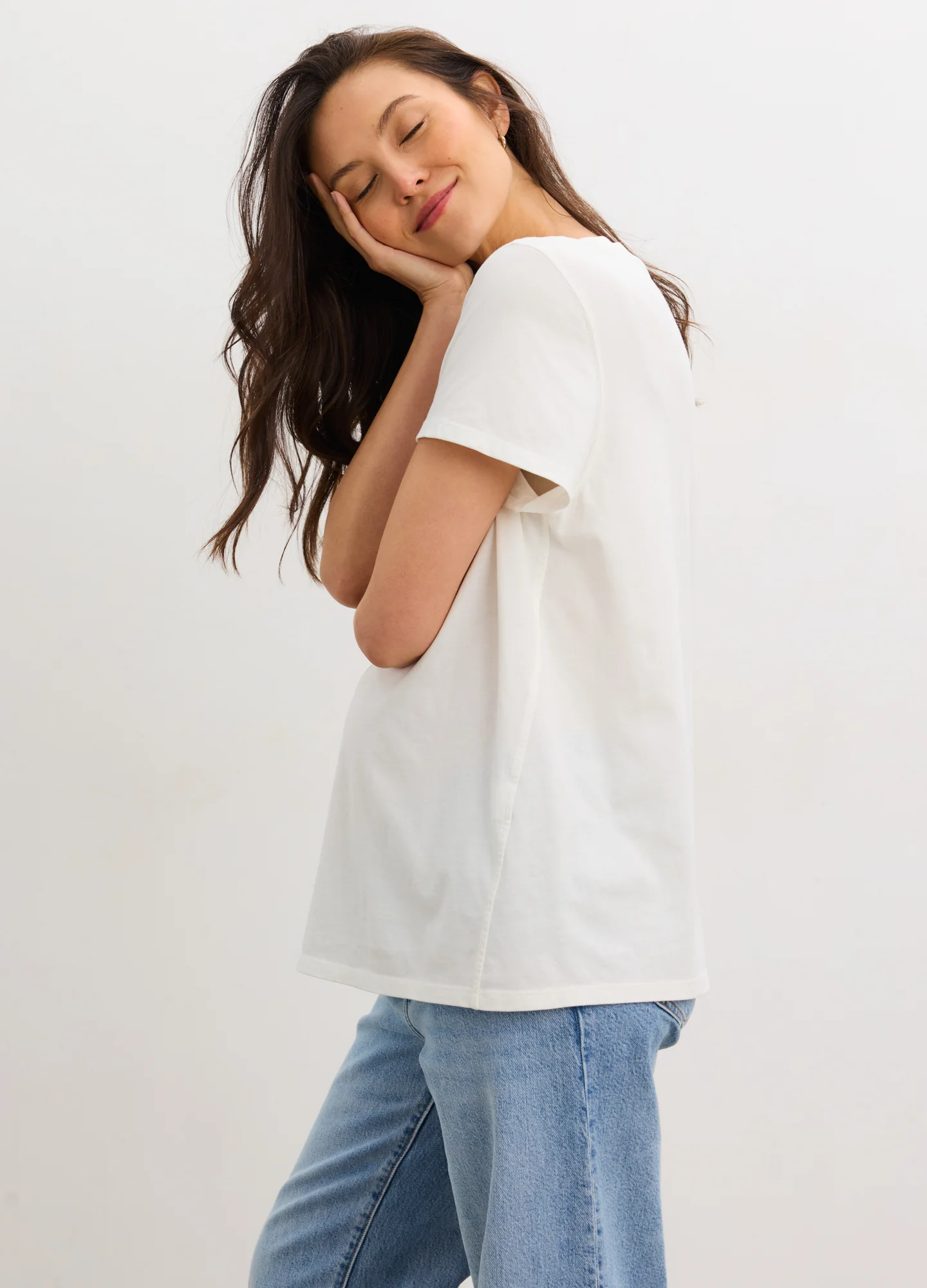 The Washed Cotton Short Sleeve Crew Tshirt - Image 2