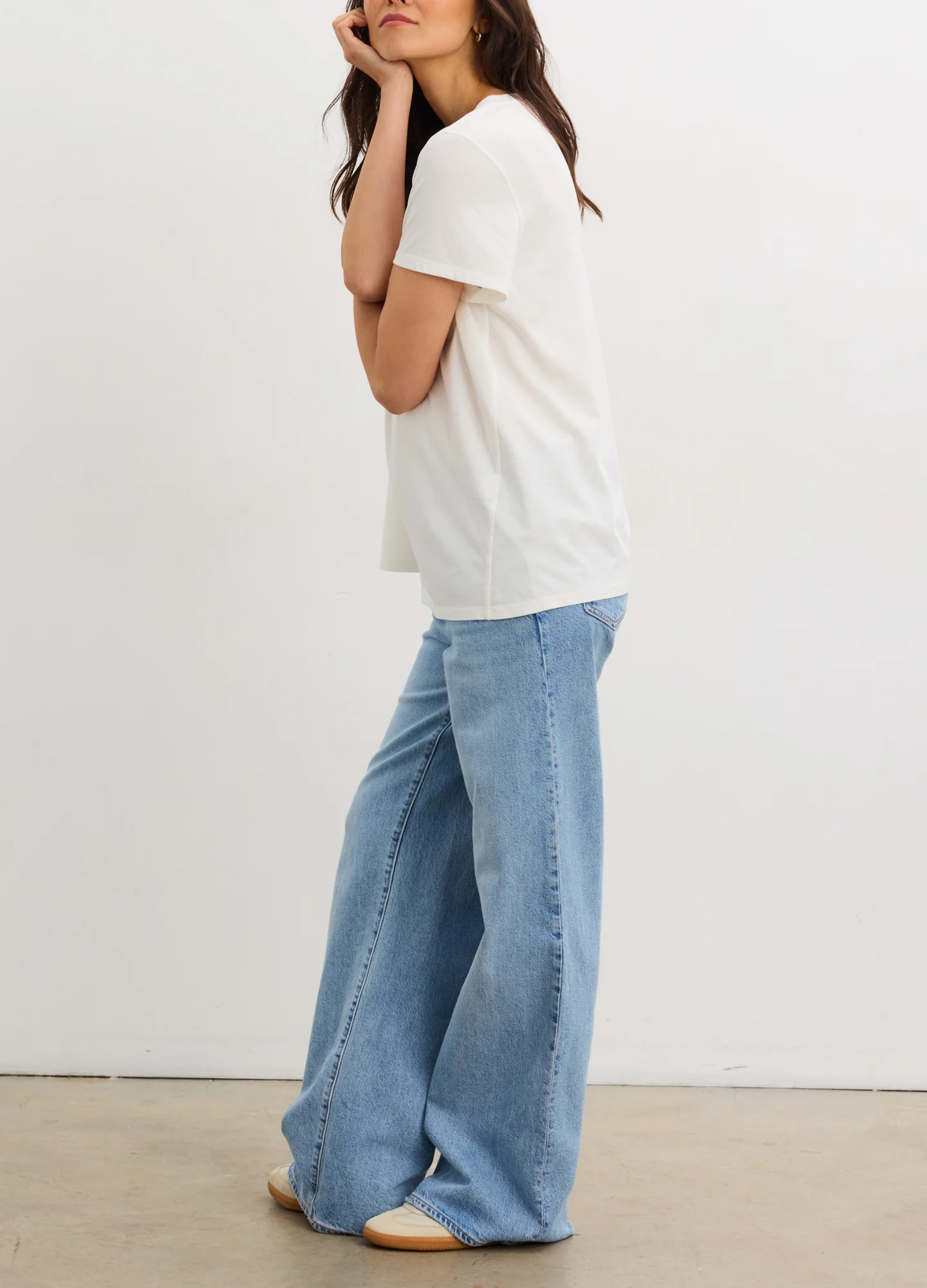 The Washed Cotton Short Sleeve Crew Tshirt - Image 3